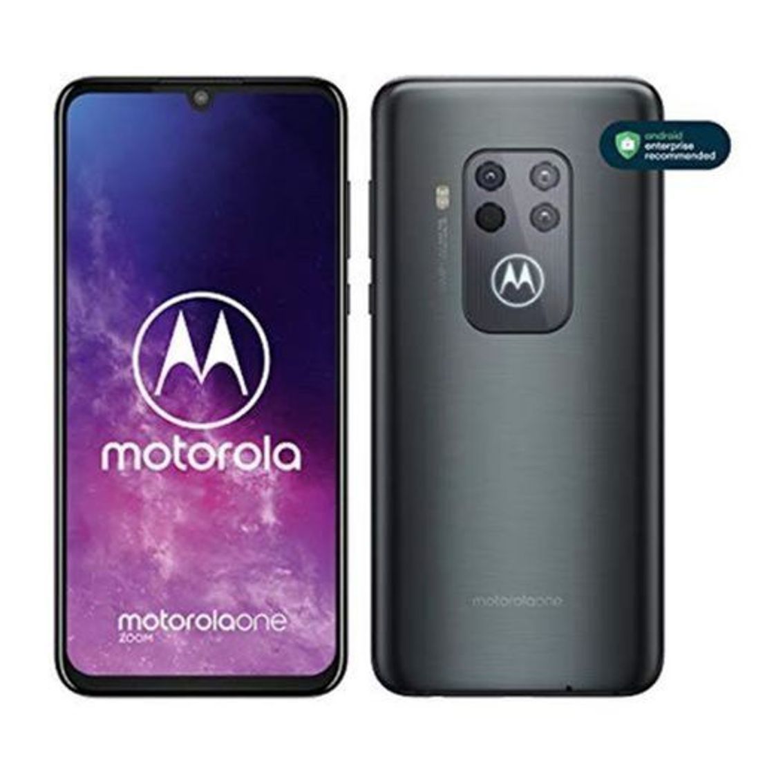 Social Motorola One Zoom con Alexa Hands-Free (Pantalla 6,4" FHD+, Sistema de 4