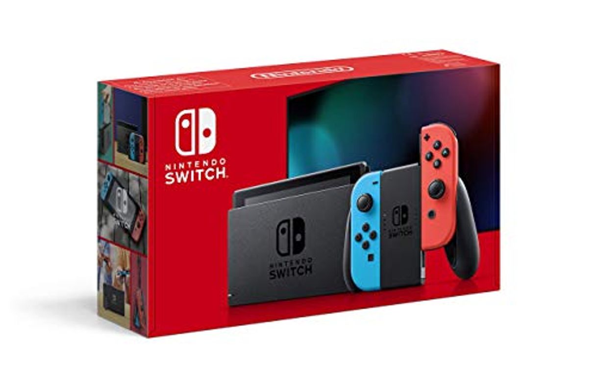 Social Nintendo Switch - Consola color Azul Neón/Rojo Neón