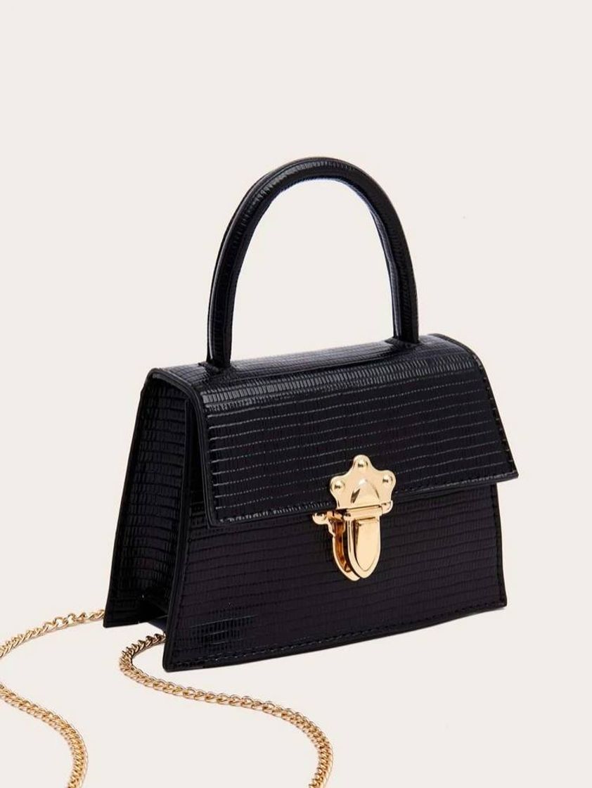 Social Bolsa Cartera Con Textura NEGRA

