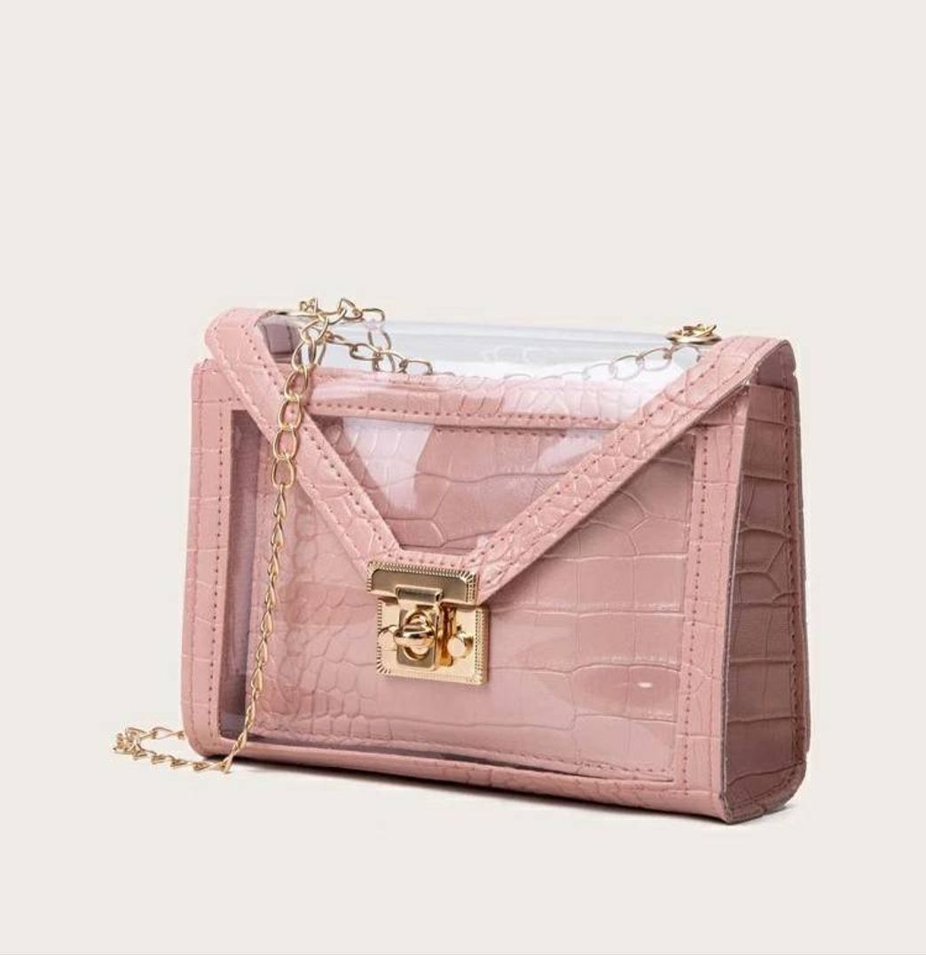 Social Bolsa Bandolera Transparente Con Bolsillo Interior