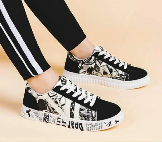 Lace-up Front Colorblock Sneakers