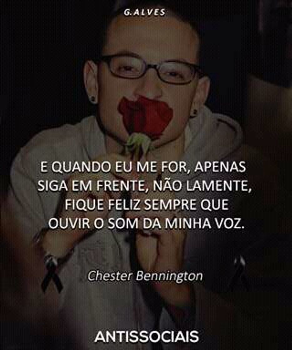 Moda Saudades Chester Bennington 