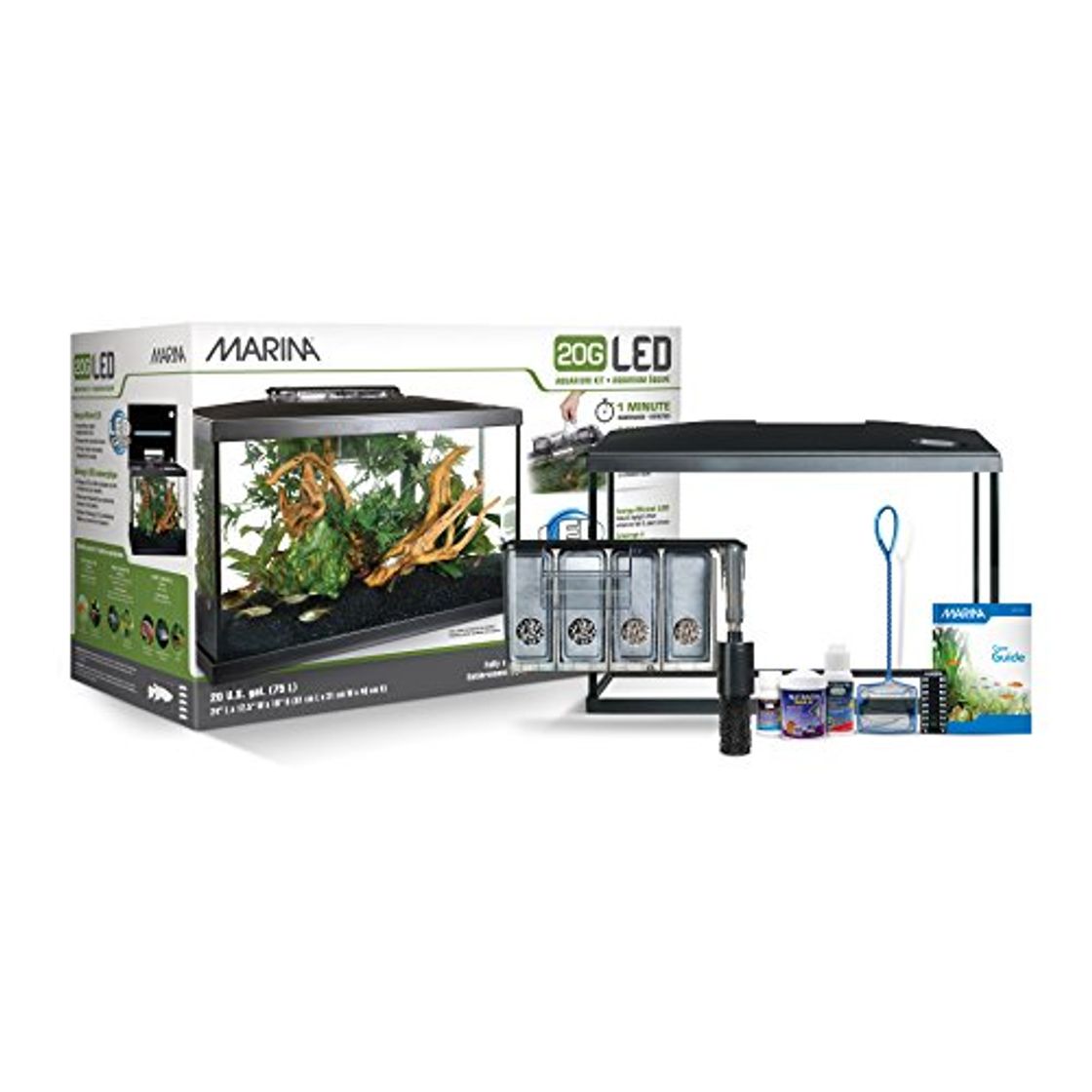 Lugar Marina - Kit de Acuario con Iluminación LED 20G