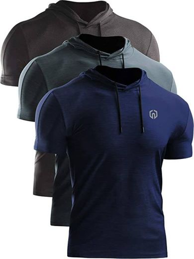 Men's Dry Fit Perfomance Athletic Shirt With Hoods 