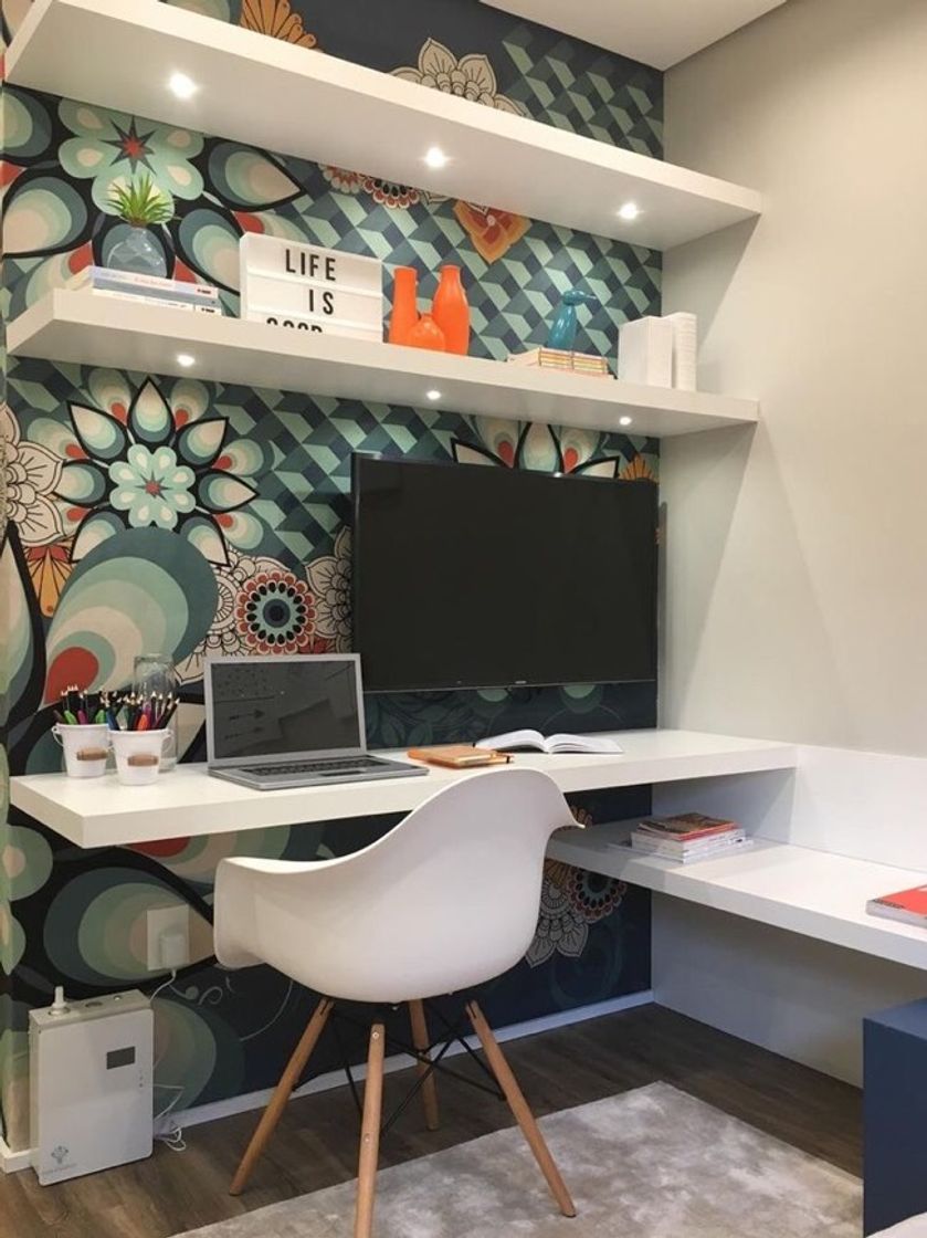 Moda Home office no quarto 