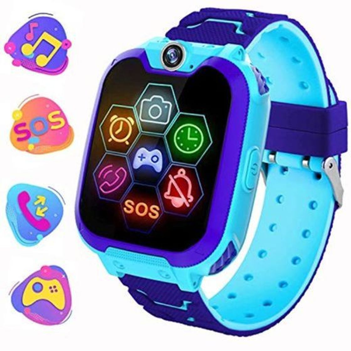 Productos PTHTECHUS Reloj Inteligente para Juegos Infantiles con MP3 Player - [1GB Micro