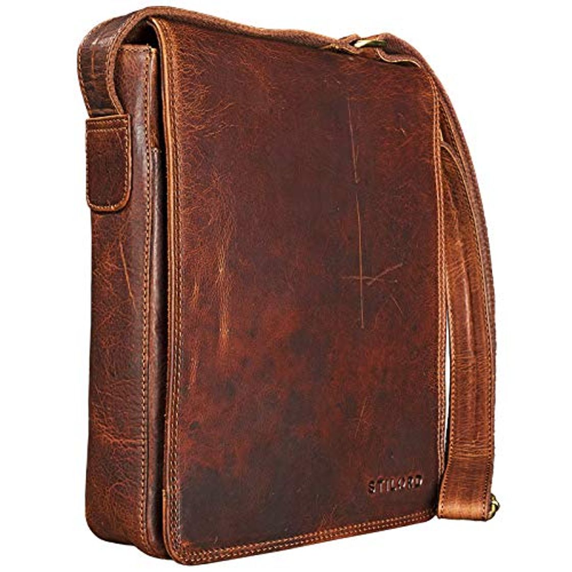 Producto STILORD 'Joris' Bolso de Mensajero Mediano de Piel Vintage para Tablet de