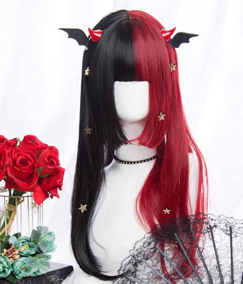 Fashion Wig Red black long ❣️