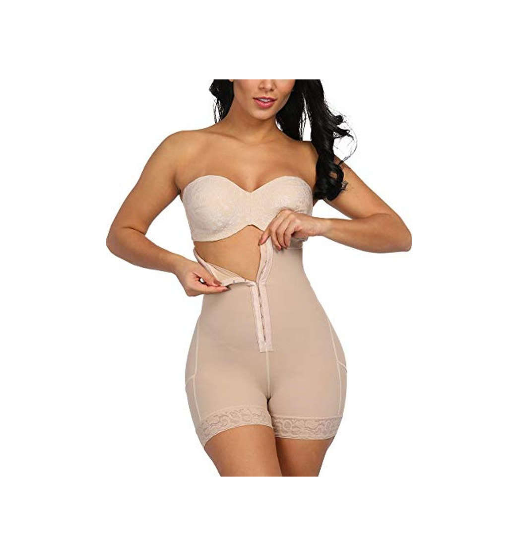 Moda FeelinGirl Mujer Shapewear Modeladora Faja Reductora Adelgazantes Bodysuit de Cintura con Pierna