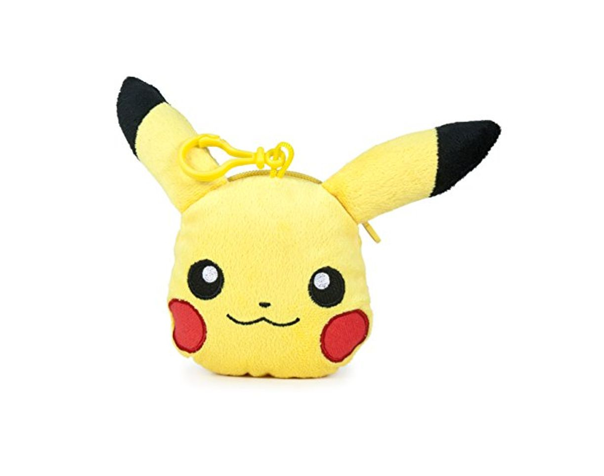 Fashion Famosa Softies - Pokèmon Monedero, peluche Pikachu, 12 cm, color amarillo