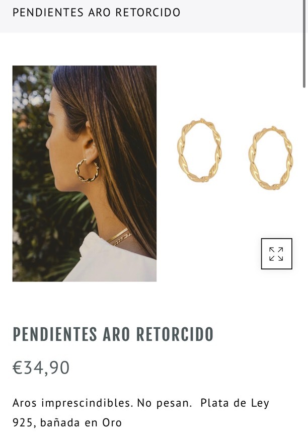 Producto Pendientes y collares