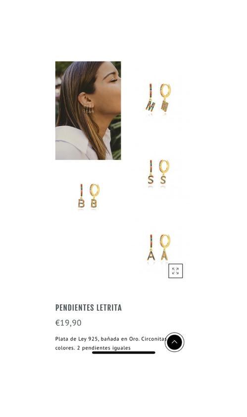 Producto Pendientes y collares