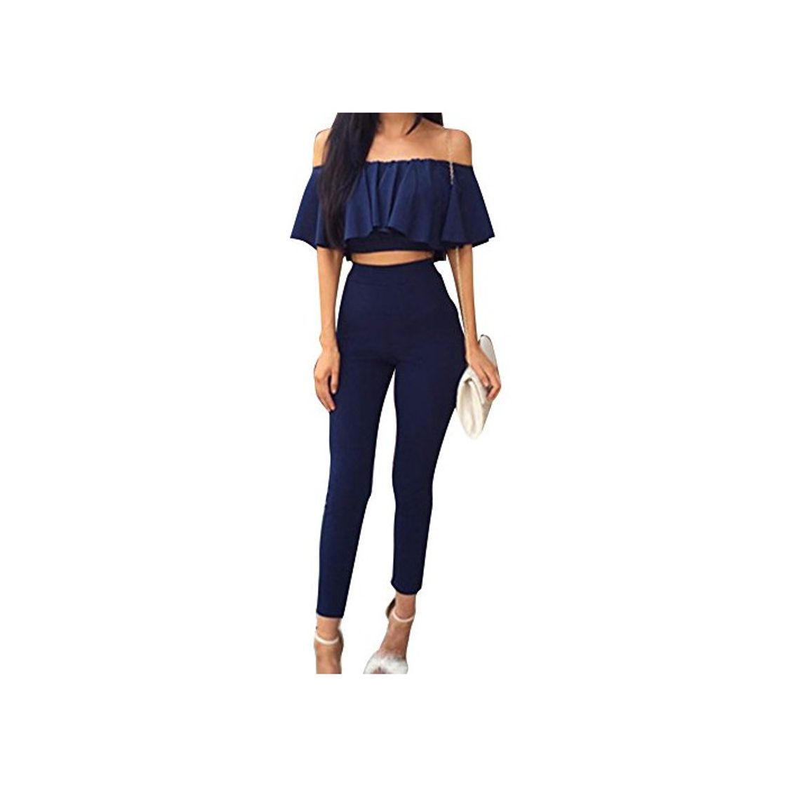 Products Yying Mono Mujer Verano Conjunto Mujeres Jumpsuit Dos Piezas Set de Ropa