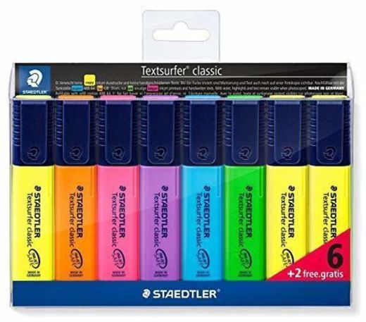 Staedtler  Rotuladores fluorescentes multicolor. Permanente