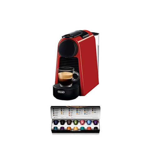 Nespresso De'Longhi Essenza Mini EN85.R - Cafetera monodosis de cápsulas Nespresso
