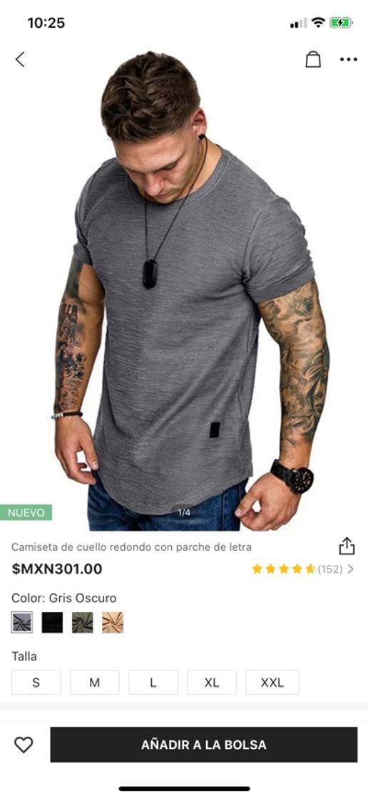 Moda Camisa gris