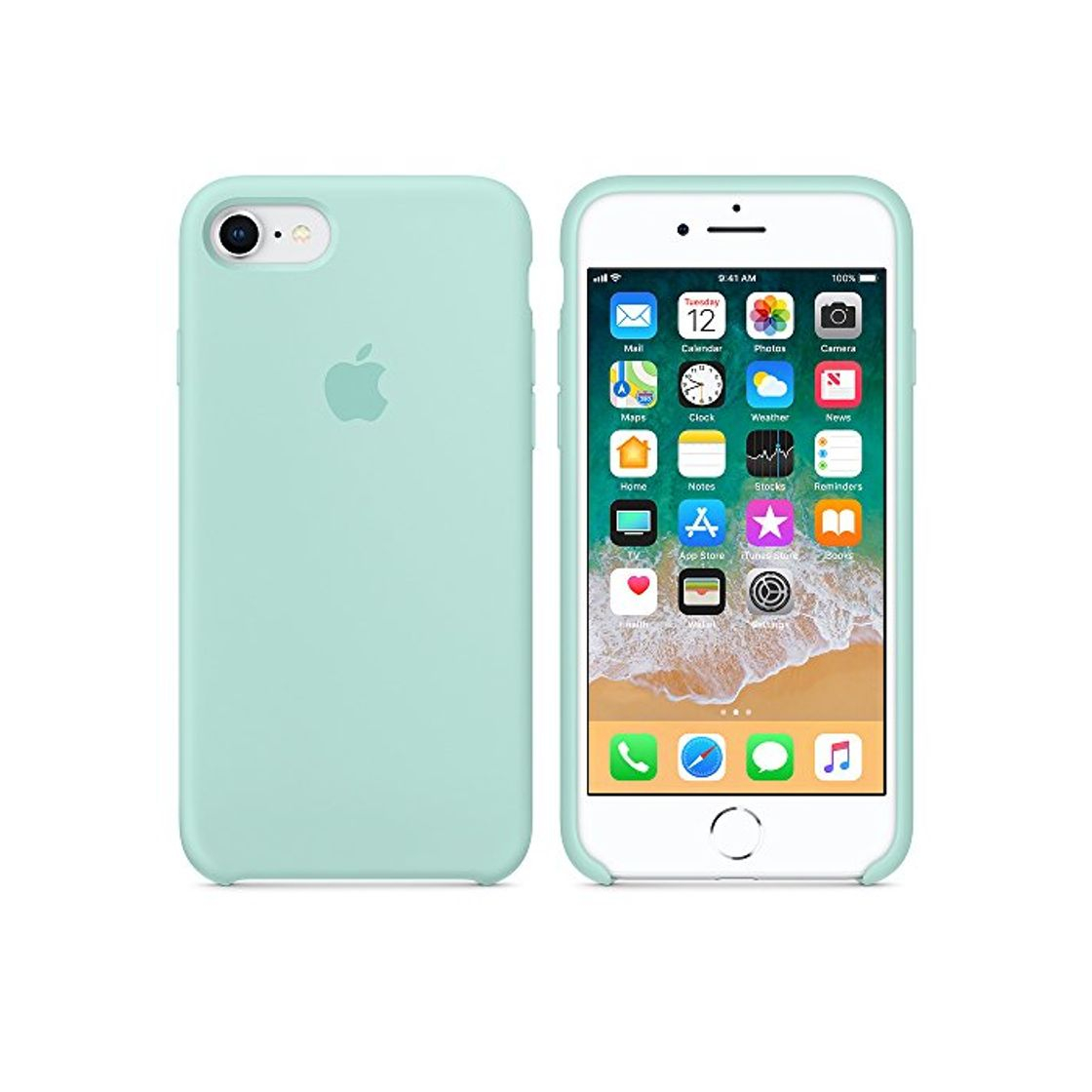 Social Funda para iPhone 7/8 Carcasa Silicona Suave Colores del Caramelo con Superfino