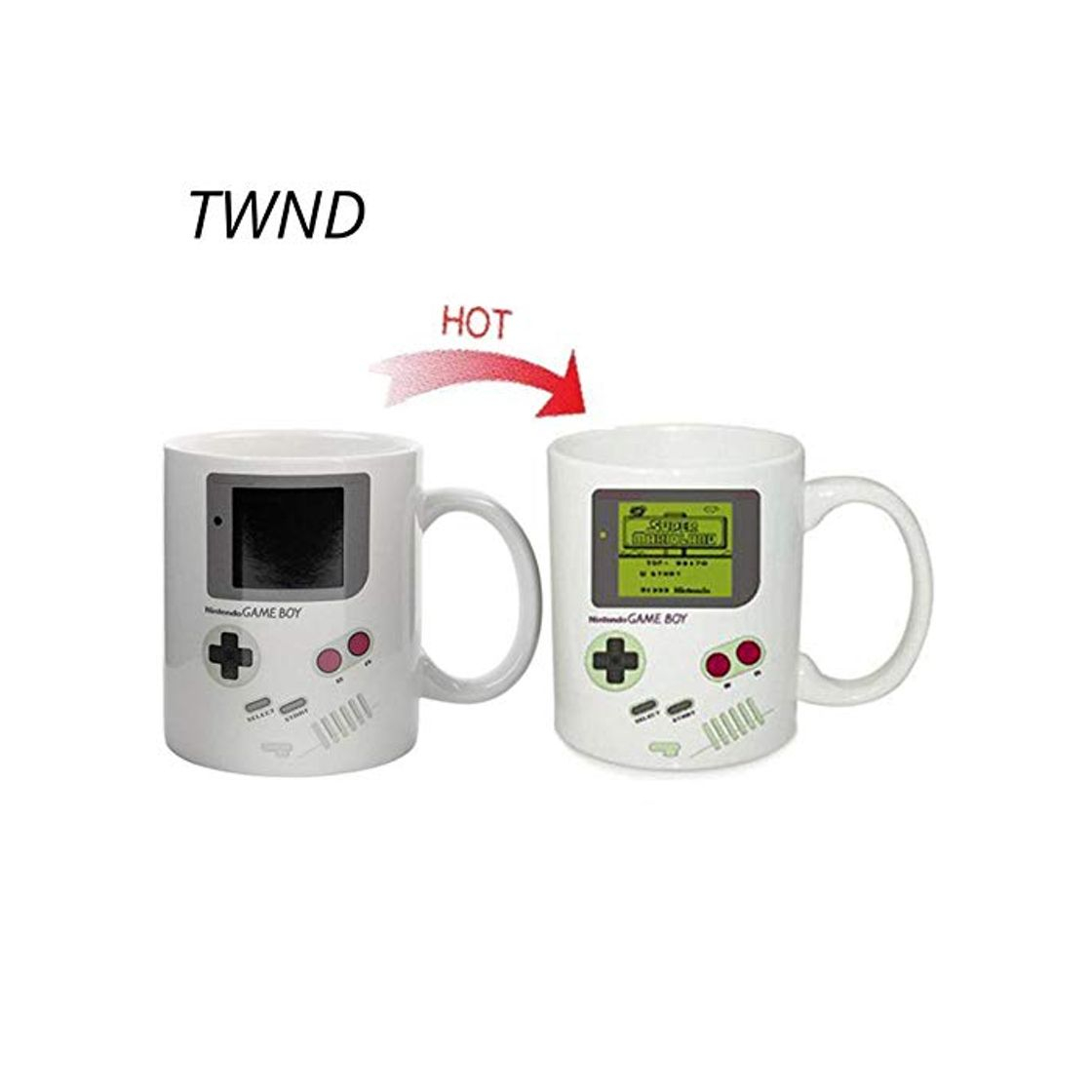 Products SDOPHH Taza de cerámica 330ml Game Boy Taza de café Taza de Cambio de Color Taza de cerámica Tarjeta mágica Bebida Creativa