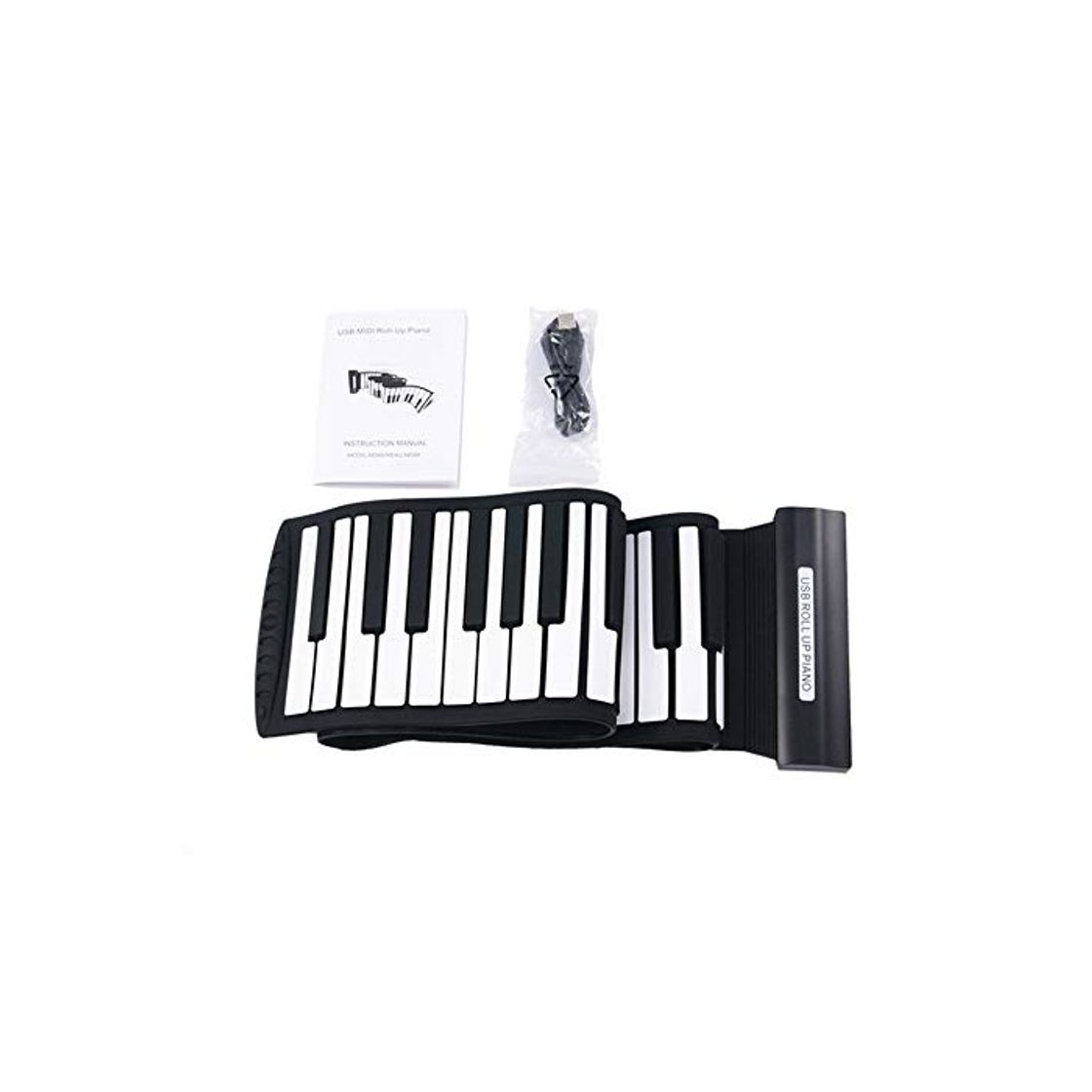 Producto XuZeLii ELECTRONI Teclados USB Midi De 88 Teclas Gruesa De Silicona Blanda Flexible De Plegado Eléctrico Enrollar Teclado De Piano Grabar La Programación Digital Rollo de la Mano del Teclado