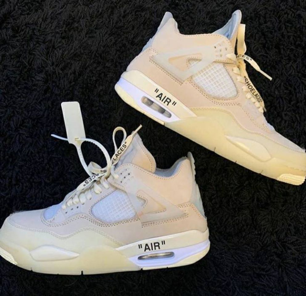 Fashion Off-White /Air Jordan 4 Sail