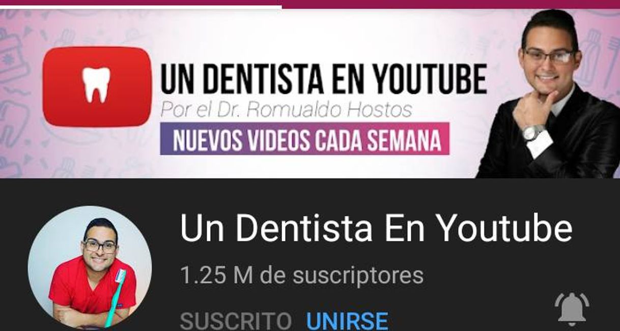 Moda Un dentista en YouTube