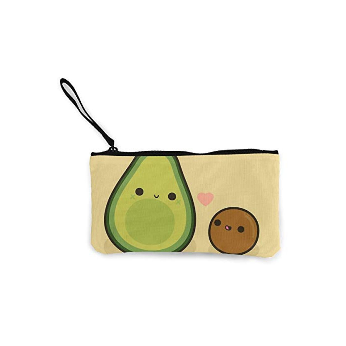 Producto Monedero de lona con diseño de aguacate y piedra