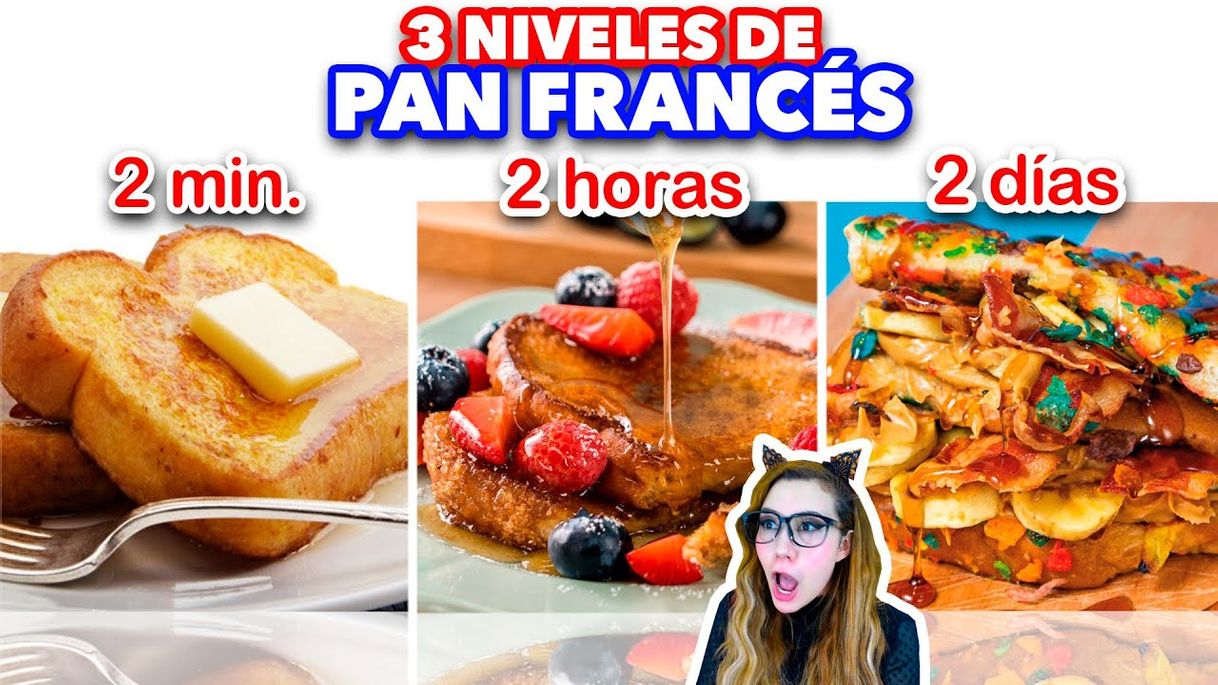 Moda 3 niveles de PAN FRANCÉS. / 2 min vs 2 horas vs 2 DÍAS - YouTube