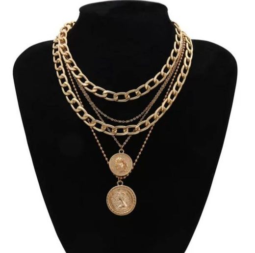 Collar cadenas oro