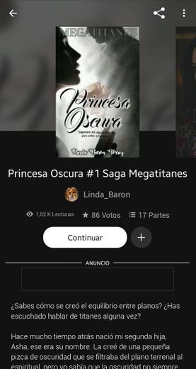 Princesa Oscura #1 Saga Megatitanes