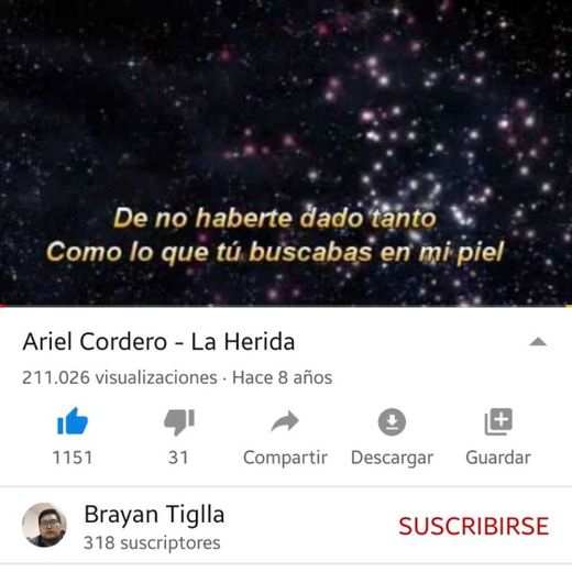 Ariel Cordero - La Herida - YouTube