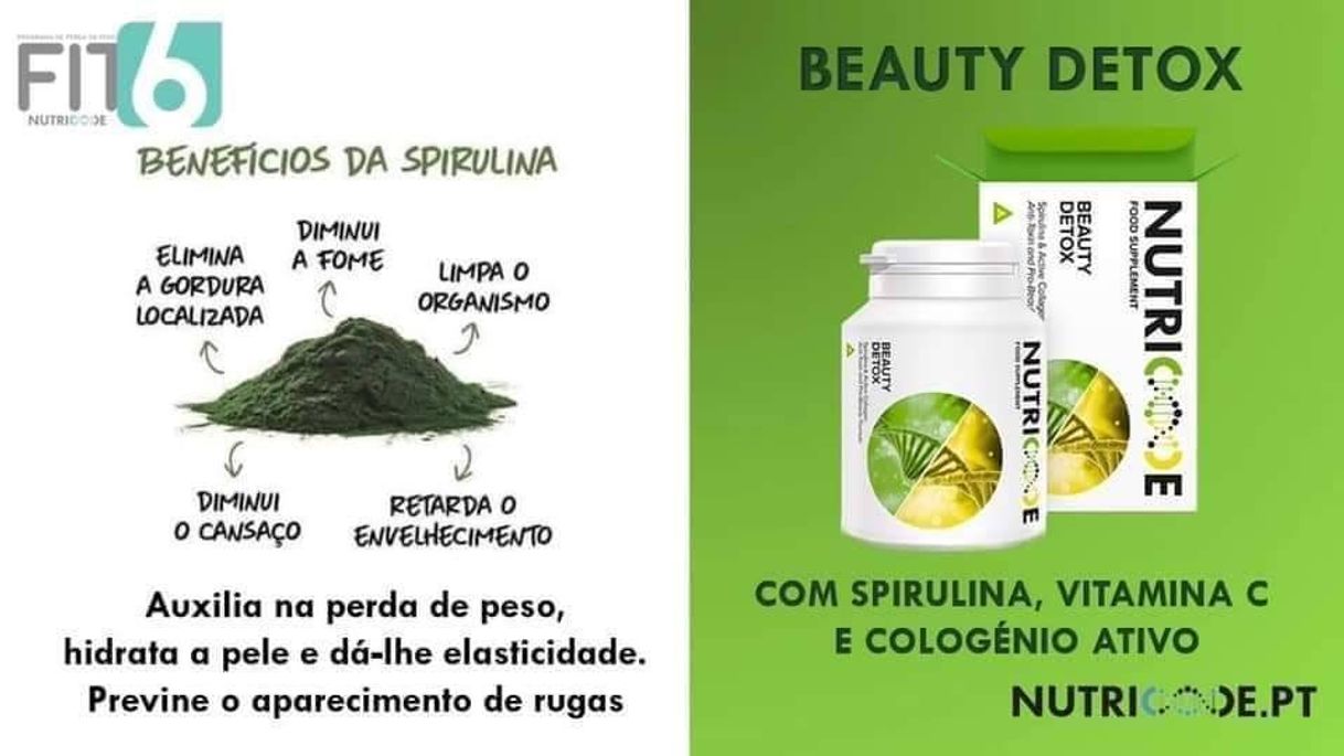 Moda Spirulina suplemento para reafirmar a pele.🥰 