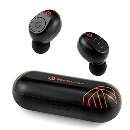 PowerLocus Auriculares Bluetooth Inalámbricos, 35h Autonomía, Auriculares Bluetooth con Micrófonos TWS Mini