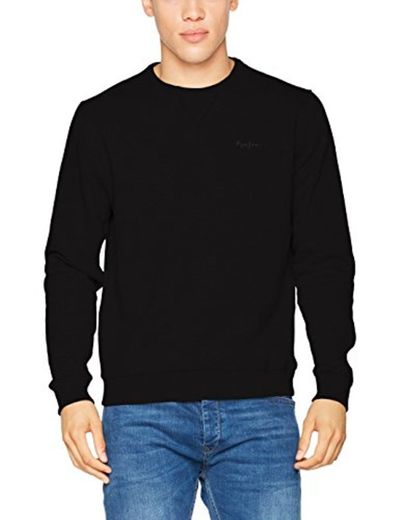 Pepe Jeans Crew Neck Mens PM581140 Sudadera, Negro