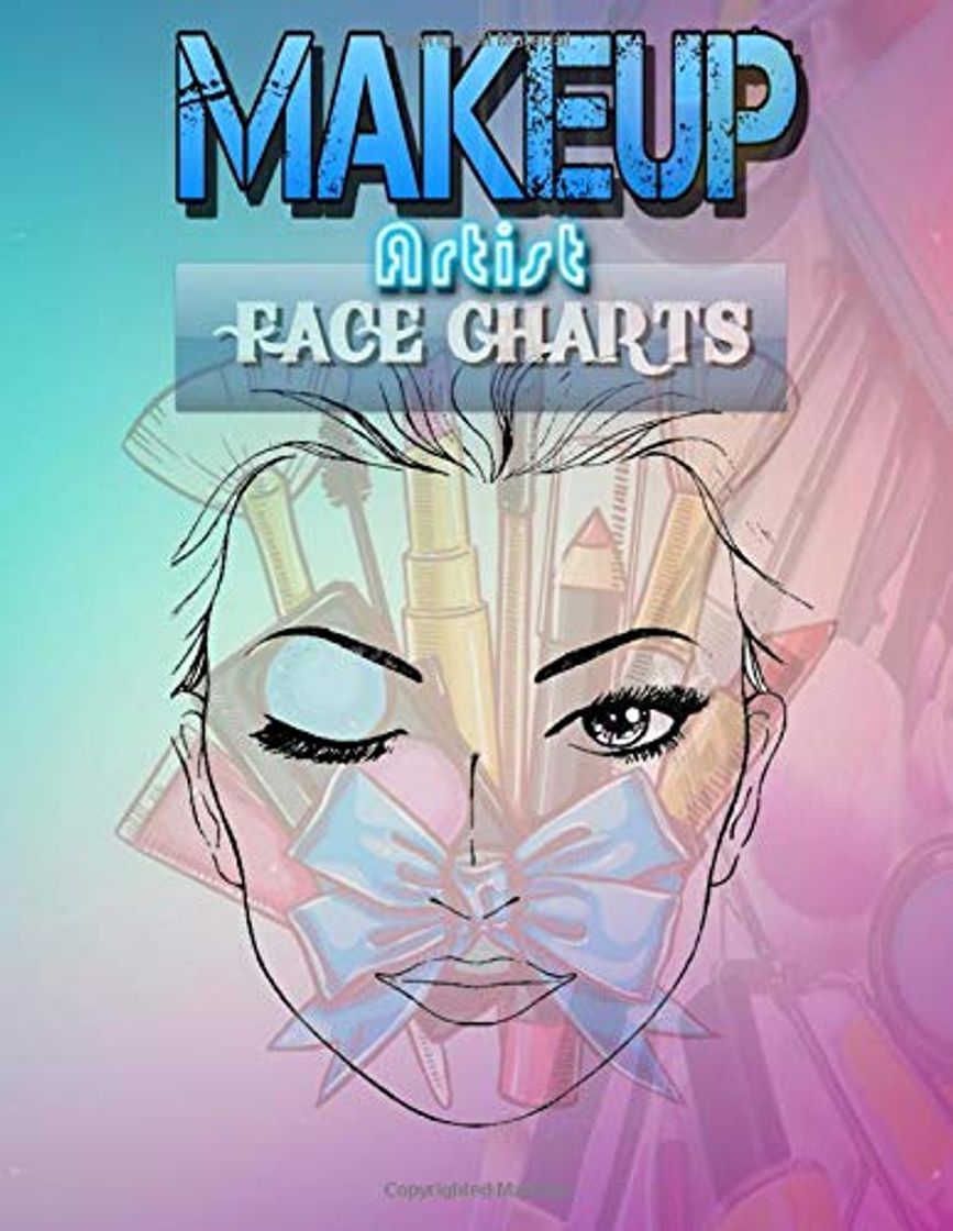 Books Makeup artist face charts: Professional Blank Face Chart for Makeup Artist, Makeup Practice Book