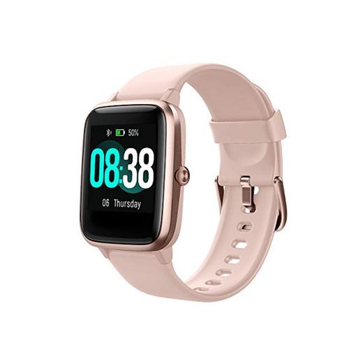 YONMIG Reloj Inteligente Mujer y Hombre, Smartwatch Impermeable IP68 Pulsera Actividad Deportivo
