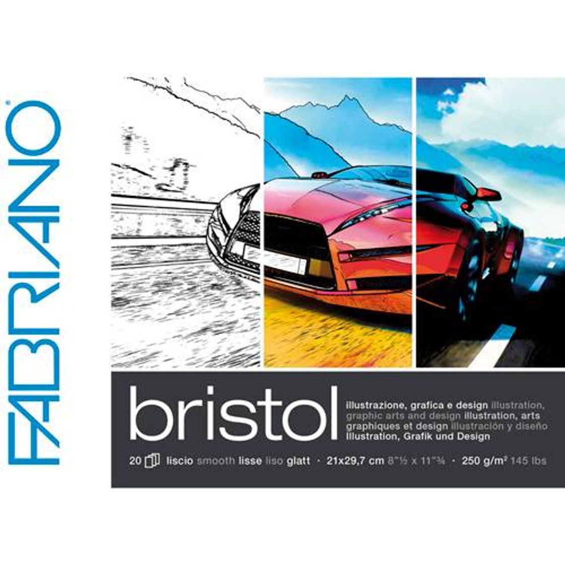 Fashion BLOCK FABRIANO BRISTOL SMOOTH