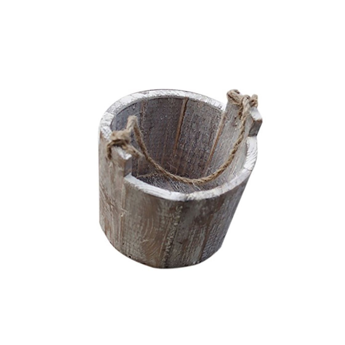 Producto Gazechimp 1 Pieza de Maceta de Flor Vaso Colgante de Madera Decora de Casa Jardín en forma de Cubo