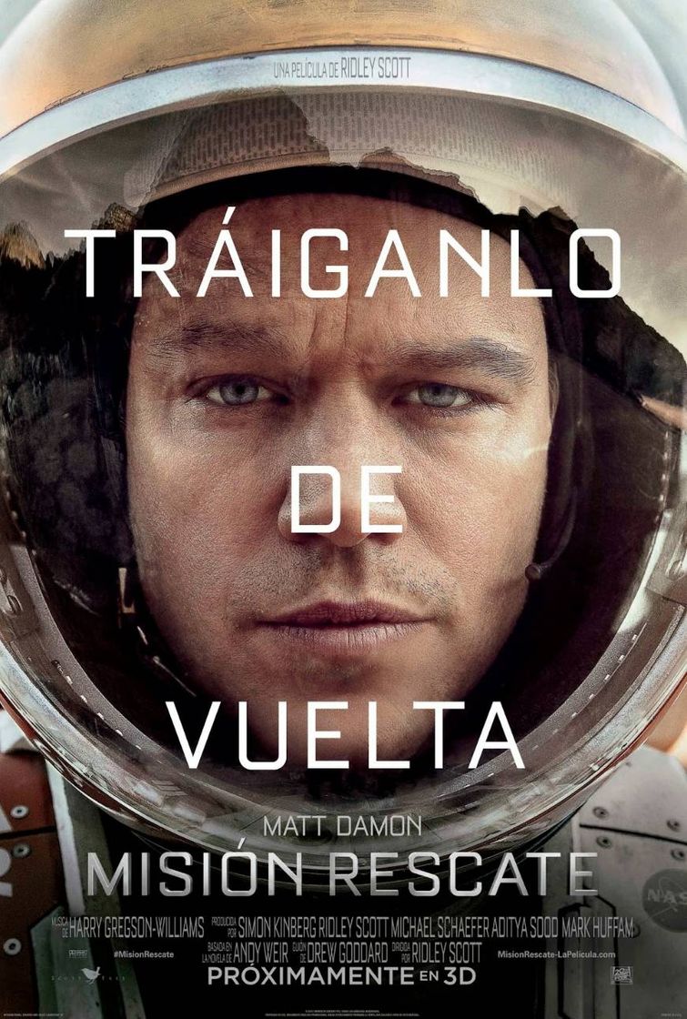 Película Tráiganlo de vuelta  (The Martian)