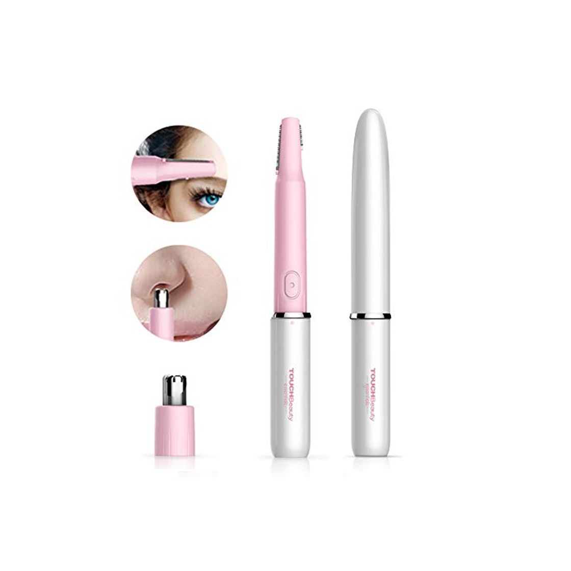 TOUCHBeauty Recortador de orejas de nariz eléctrico