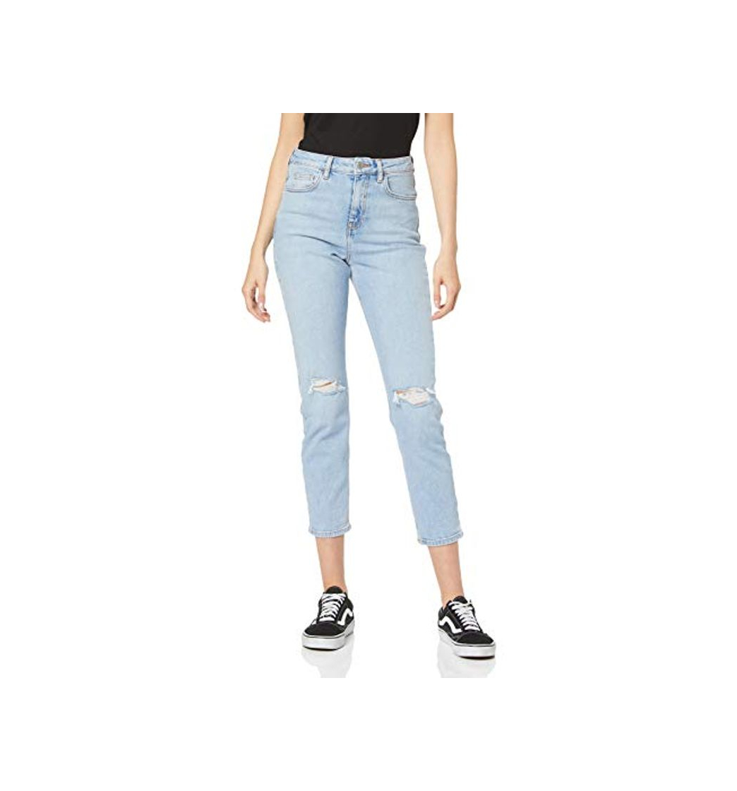 Social New Look 915 Bleach Mom Vaqueros, Dark Blue, 38