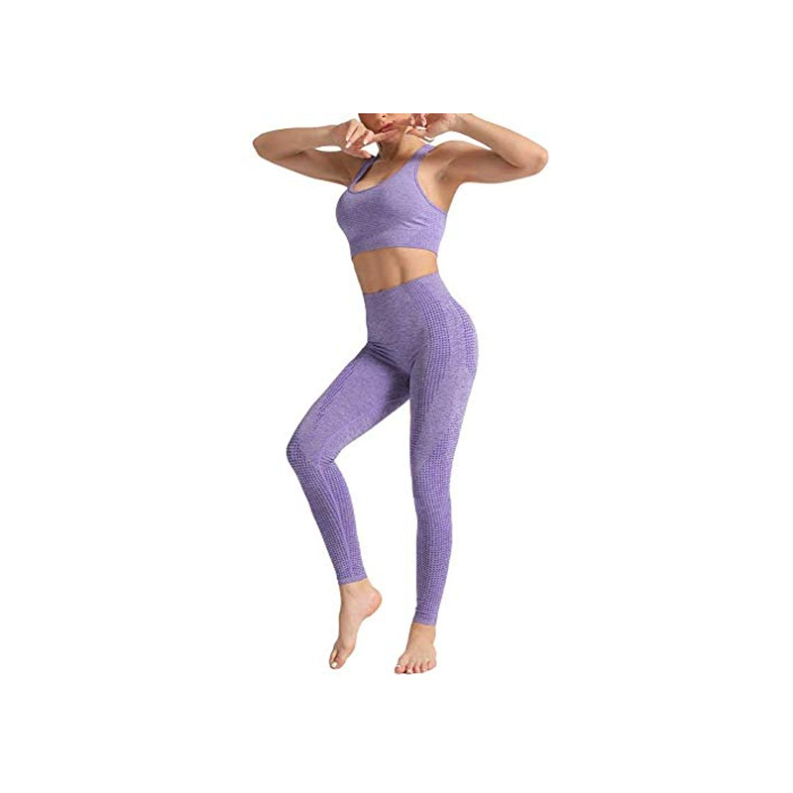 Social Yying Conjunto Yoga 2piezas Ropa Fitness Mujer Ropa Deportiva Leggings Sin Costuras