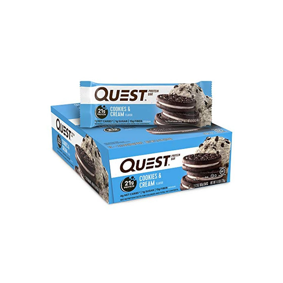 Social Quest Nutrition Quest Bars Cookies & Cream