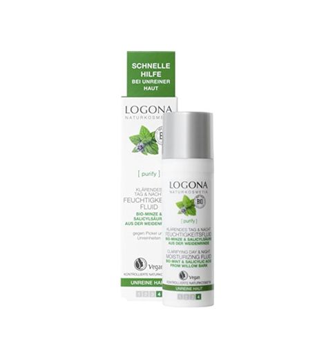 logona Natural cosmético klärendes Día & Noche Humedad Fluid