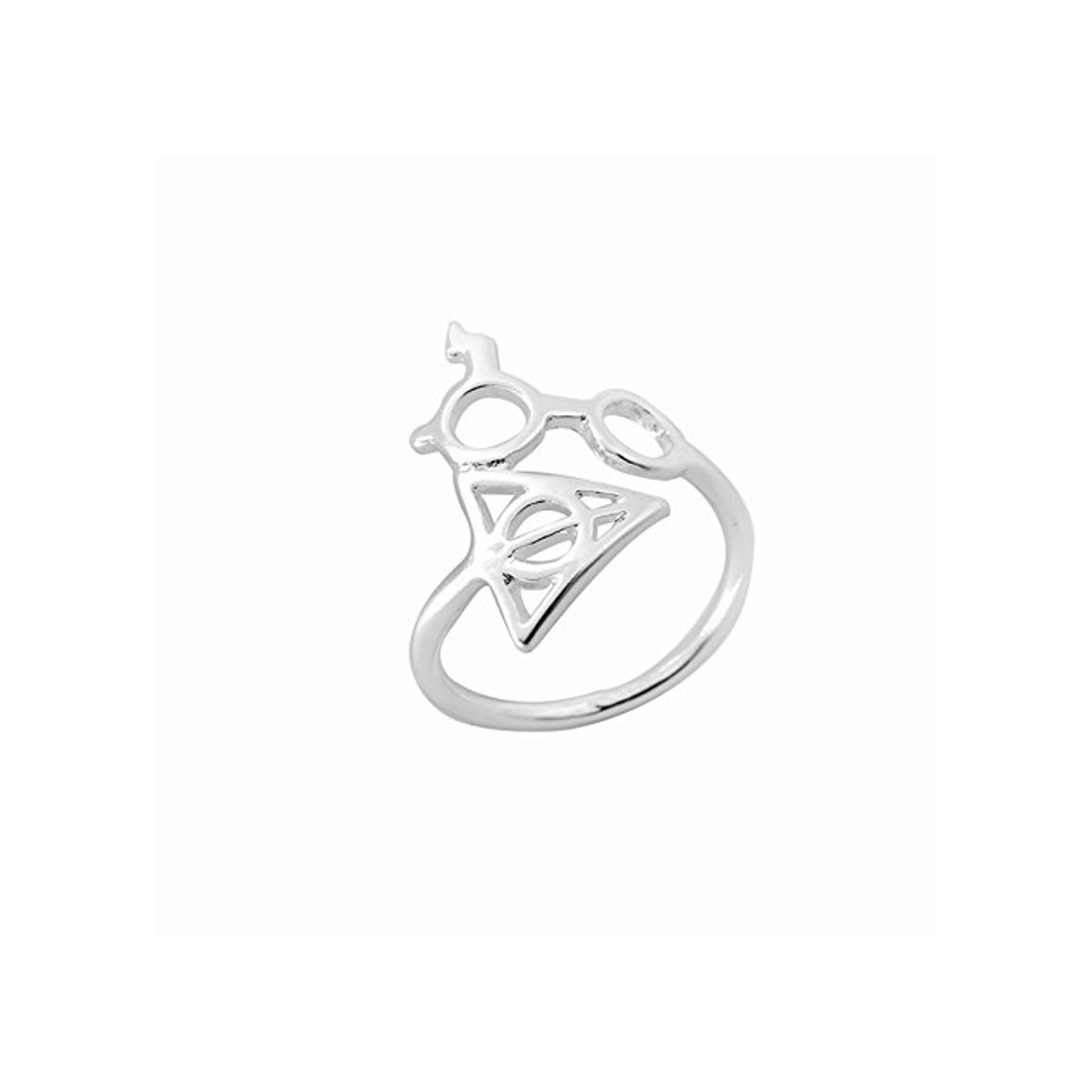 Social Anillo Harry Potter Reliquias de la Muerte Version plateado Unisex – Talla única – High Quality