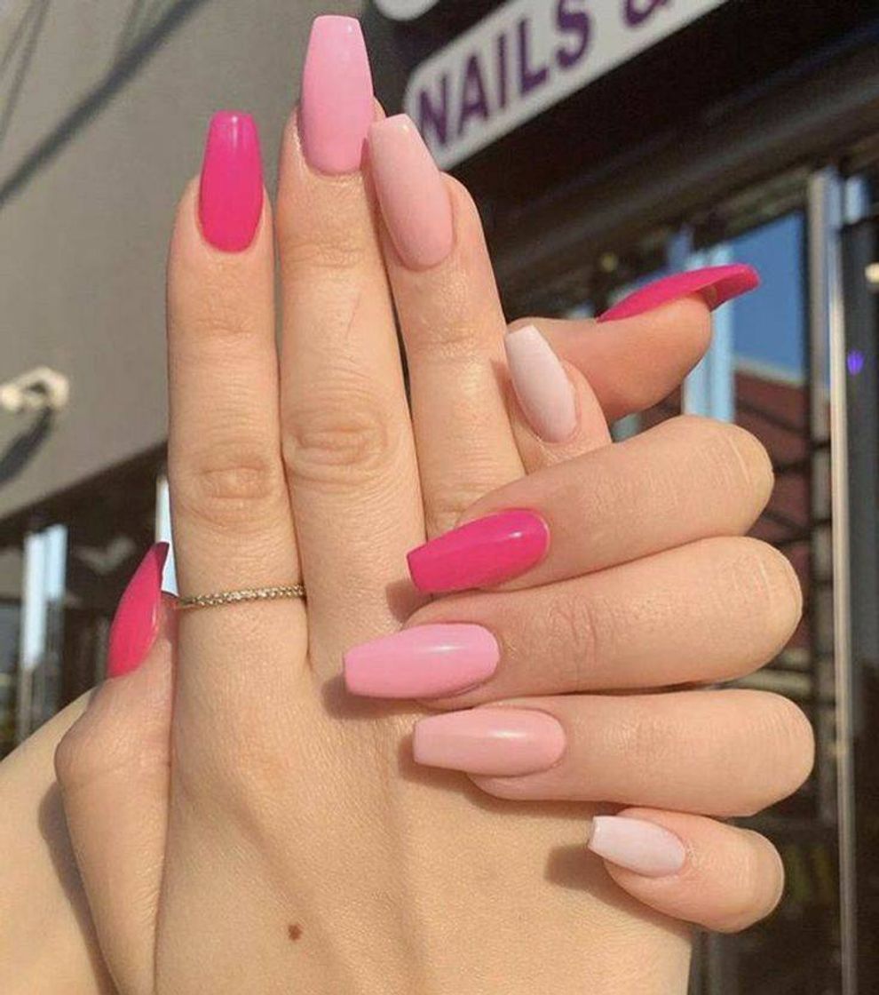 Moda Unha pink 💅