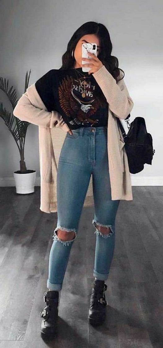 Moda Amei esse look de inverno😄