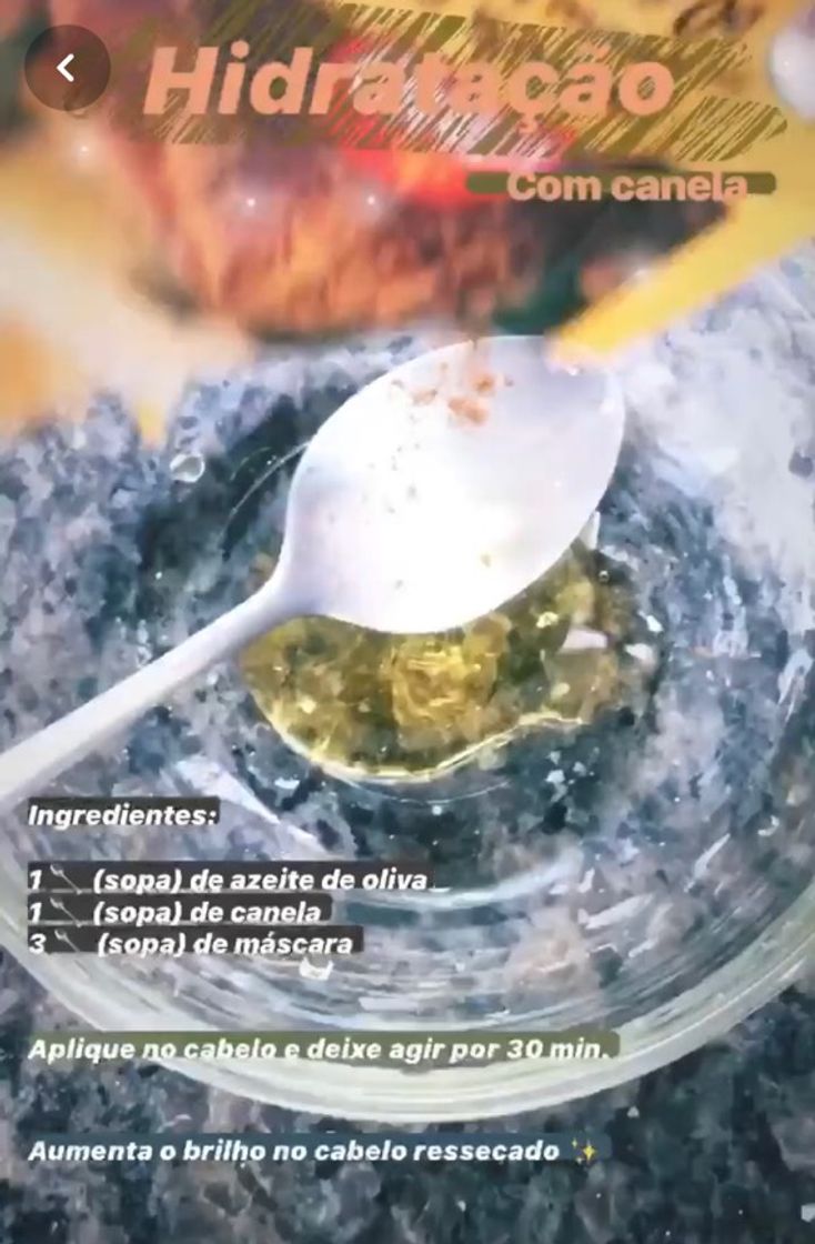 Hidratação caseira 