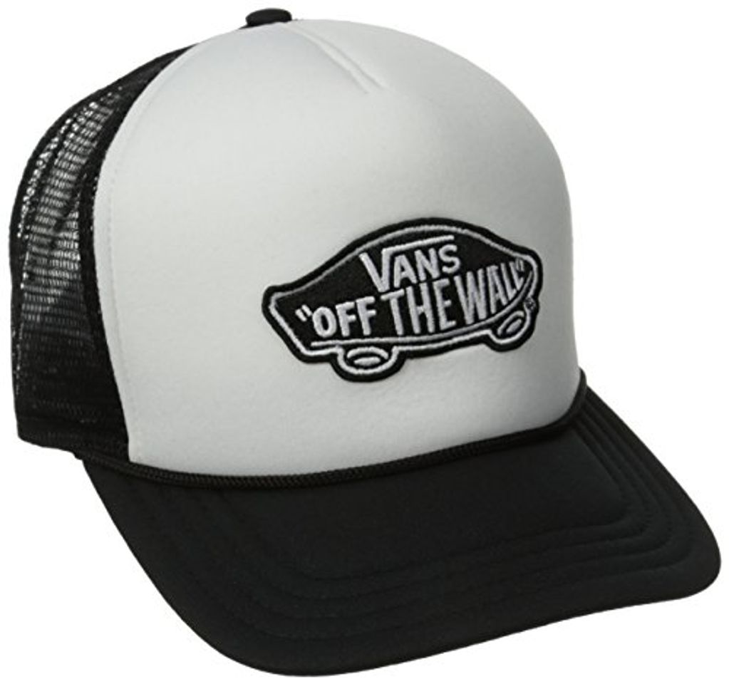 Social Vans Herren Classic Patch Trucker Baseball Cap, Weiß
