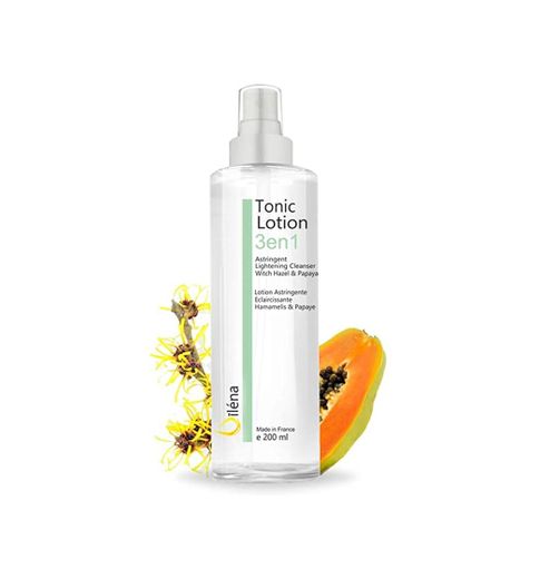 Tonico Limpiador facial Tonico facial astringente y aclarante con Agua de Hamamelis