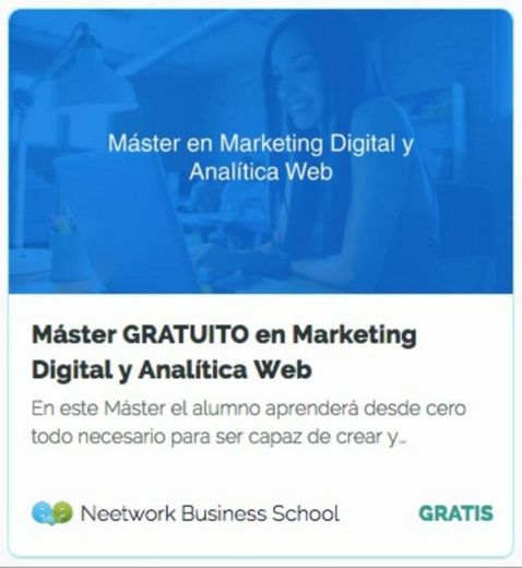 Curso Gratuito: Máster en Marketing Digital y Analítica Web